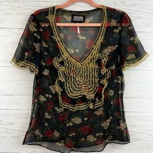 Free People Silk Blouse